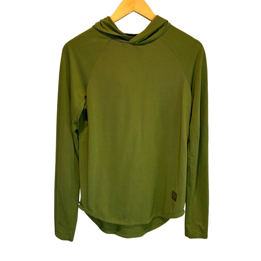 Jumper Premium Threads Ultralayer Lightweight Hoodie in Olive - size Small
